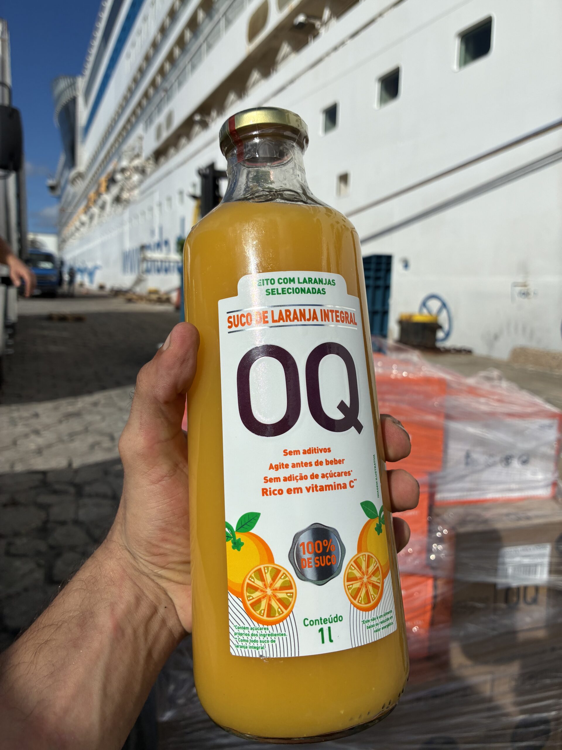 Mercadoria separada pela Aqua Supply antes do envio para a embarcação